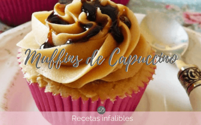 Cupcakes de capuccino y caramelo