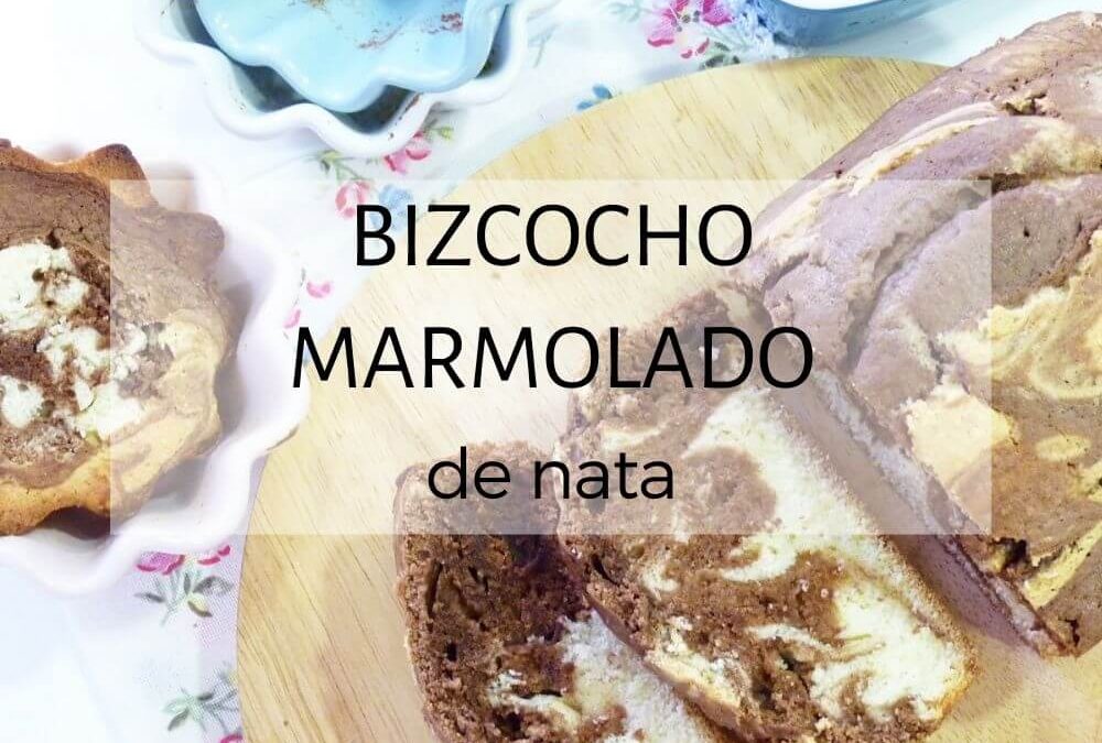 Bizcocho marmolado de nata