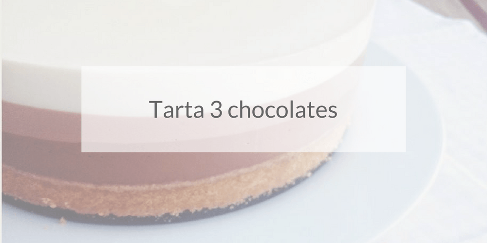 Tarta tres chocolates