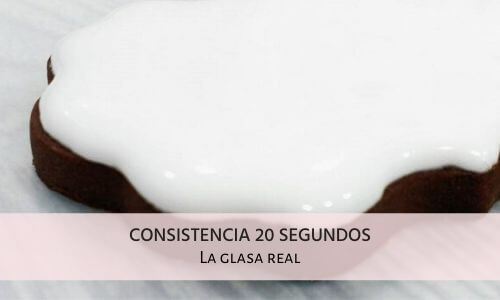 La glasa perfecta: Consistencia de 20 segundos