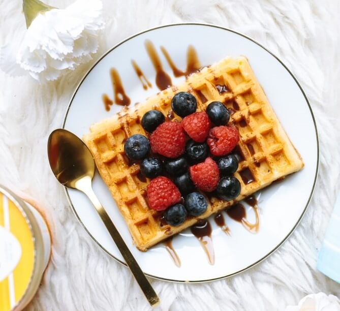 Receta de waffles o gofres